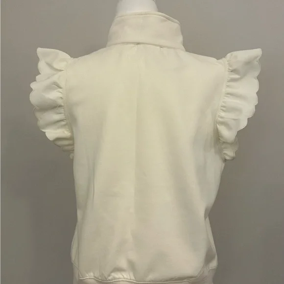 Umgee Cream Ruffle Sleeve Top - Picture 3 of 4